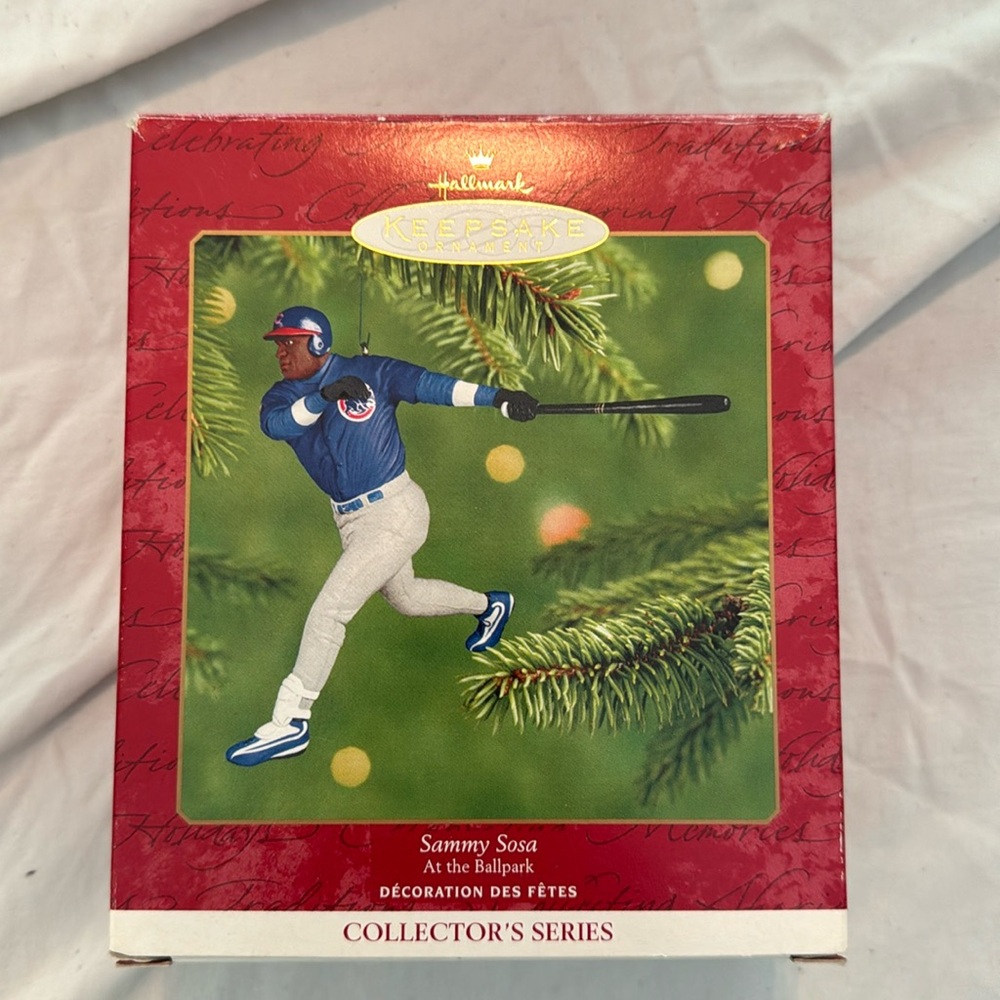 Hallmark Keepsake Ornament -6 in the At the Ballpark Series-Sammy Sosa